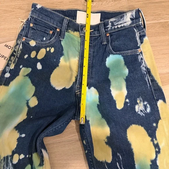 MOTHER SUPERIOR jeans Lava Lamp 24 The Trasher Flood style NEW high waisted - Picture 13 of 16